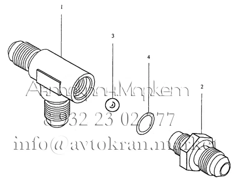 Схема клапана "ИЛИ" КС-3577.84.540